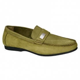 Mocassin Homme Vert Olive – Grande taille 40 à 50 - MOC652