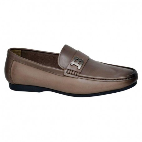 Mocassin Homme Marron en Cuir Lisse - MOC655