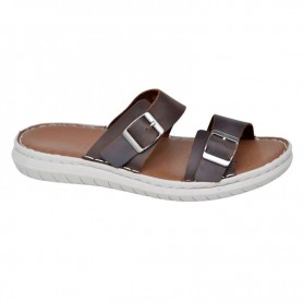Sandale Homme Marron Double Boucle Confort - SDL3027