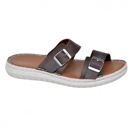 Sandale Homme Marron Double Boucle Confort - SDL3027