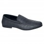 Mocassin effet croco noir homme - MOC665