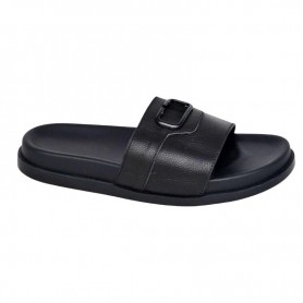 Sandale homme noire avec boucle – Confort et style - SDL3066