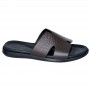Sandale homme marron motif peau de serpent - SDL3101