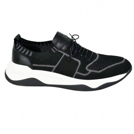 Sneakers noires confortables homme - SNK516