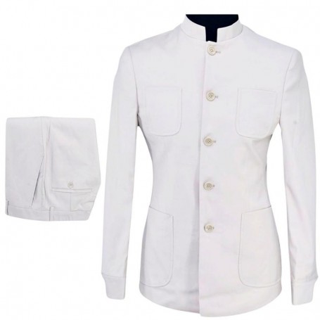 Costume safari africain blanc homme - CTM482