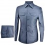 Costume safari africain gris foncé homme - CTM493