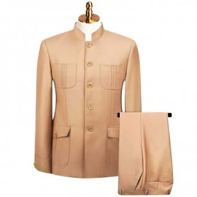 Costume safari africain beige sable homme - CTM497