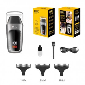 Tondeuse Portable HTC AT-119 - LCD - Verrouillage de Voyage - USB-C