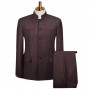 Costume Mao Marron Foncé Homme - Style Raffiné - CTM504