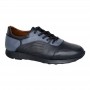 Baskets Homme Bicolores Bleu et Noir - Look Moderne - SNK525