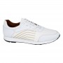 Sneakers Homme Blanc et Beige Style Sport - SNK531