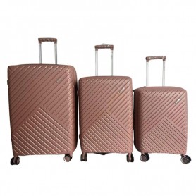 Valises rigides 3 pièces rose gold - Élégance et robustesse - VLS398