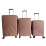 Valises rigides 3 pièces rose gold - Élégance et robustesse - VLS398