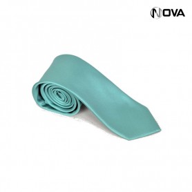 Cravate unie bleue CVT32