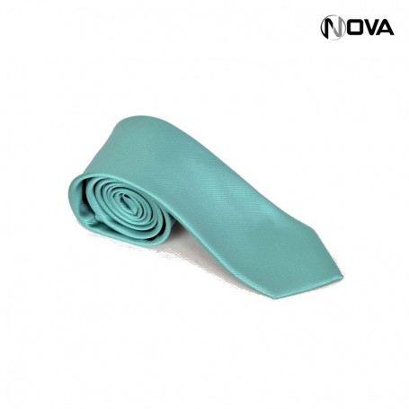 Cravate unie bleue CVT32