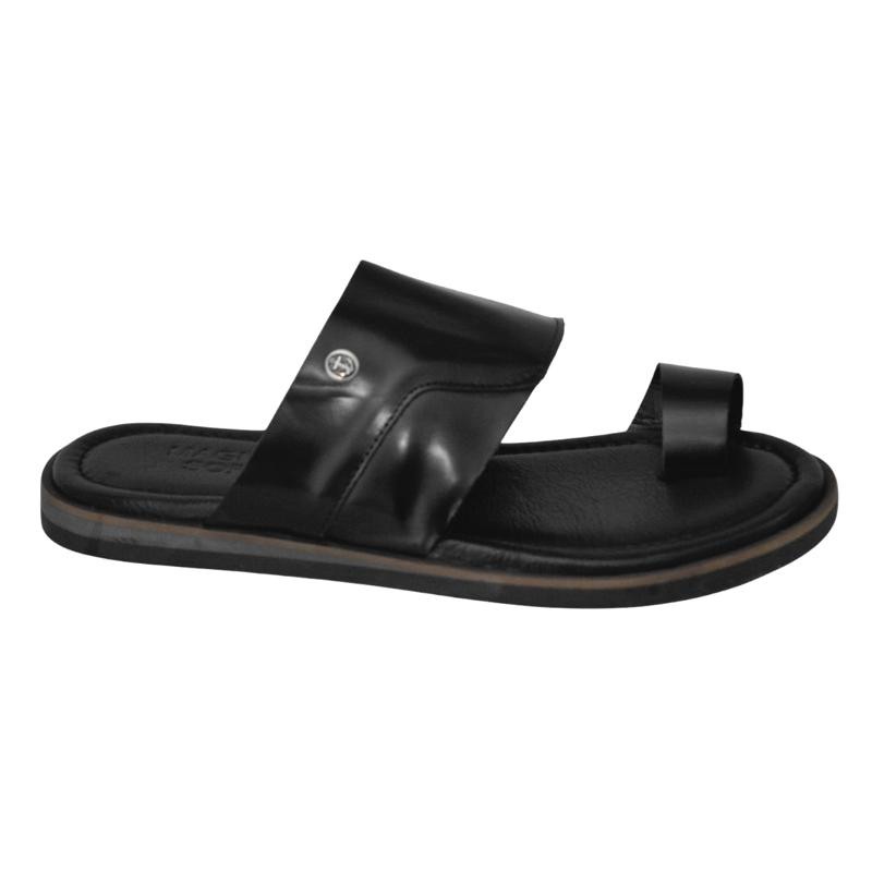 Sandale en cuir homme confortable orthopédique, semelle antidérapante main image 0