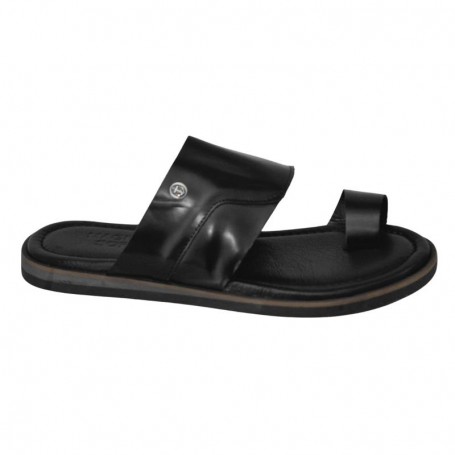 Sandale orthopédique cuir noir homme – Élégance à Dakar - SDL3103