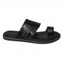 Sandale orthopédique cuir noir homme – Élégance à Dakar - SDL3103