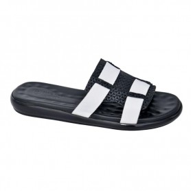 Sandale orthopédique homme noire et blanche – SDL3104