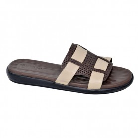 Sandale orthopédique homme marron et beige – SDL3105