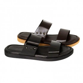 Sandale orthopédique cuir à deux brides – Simplicité chic – SDL3108