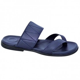 Sandale orthopédique cuir bleu foncé – Originalité et confort – SDL3110
