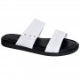 Sandale orthopédique cuir blanc homme – SDL3115