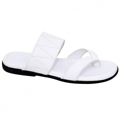 Sandale orthopédique cuir blanc homme – SDL3124