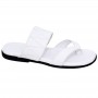 Sandale orthopédique cuir blanc homme – SDL3124