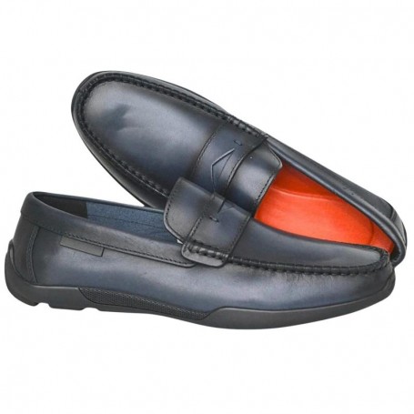 Mocassin bleu nuit homme grande taille – 41 à 50 - MOC682