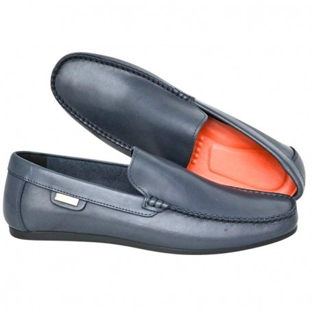 Mocassin bleu clair homme grande taille – 41 à 50 - MOC690