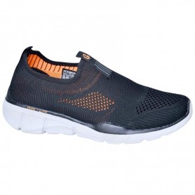 Baskets Homme Noir Orange – Design Respirant - SNK549
