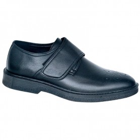 Chaussures Noires Homme à Scratch – Pratiques et Élégantes - CDV1774