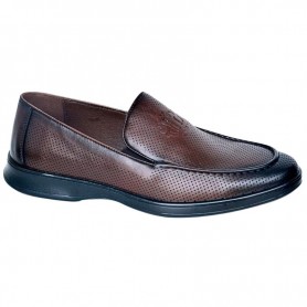 Mocassins Marron Homme à Design Perforé - CDV1778