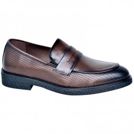 Mocassins Marron Homme à Finition Tressée - CDV1781