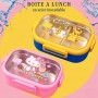 Boite à Lunch Inox Motifs Amusants - 850 ML - GDE452