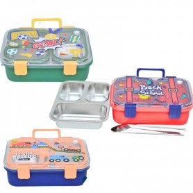 Boîte à Lunch Inox Motifs Ludiques - 700 ML - GDE453
