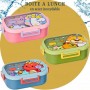 Boîte à Lunch Inox Motifs Adorables - 850 ML - GDE454