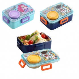 Boîte à Lunch Inox avec Pot à Sauce - 600 ML - GDE455