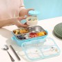 Boite à Lunch Inox 3 Compartiments - 700 ML - GDE460