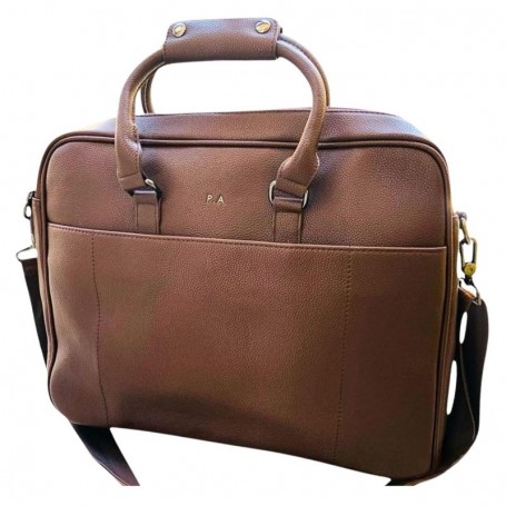 sac business cuir marron clair homme – SC3054