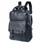 Sac à dos cuir noir moderne avec clips – SC3057
