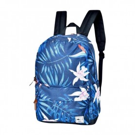 Sac à dos bleu floral exotique tendance – SC3078