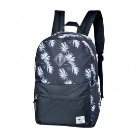 Sac à dos noir imprimé palmier moderne – SC3080