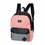 Sac à dos bicolore rose et noir avec motif damier – SC3093