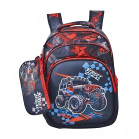 Sac à Dos Enfant 4x4 avec Trousse – Robuste et Stylé – SC3105
