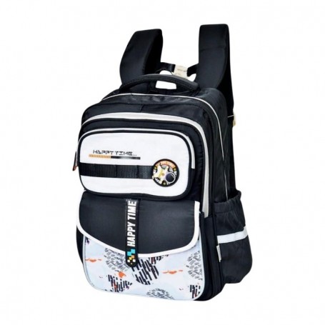 Sac à dos scolaire premium noir et blanc – SC3116
