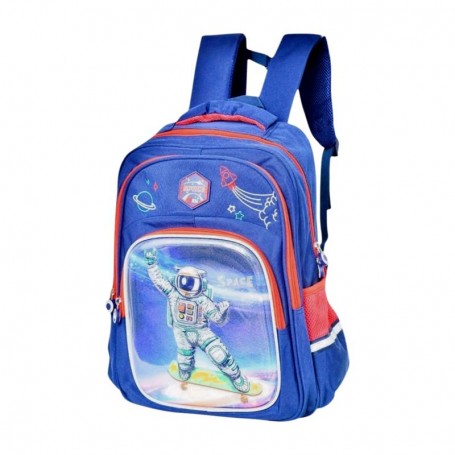 Sac à dos scolaire premium astronaute bleu – SC3118