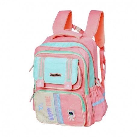 Sac à dos scolaire premium rose et turquoise – SC3120