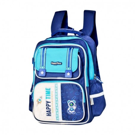 Sac à dos scolaire premium bleu marine et turquoise – SC3121